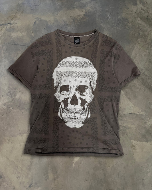 NUMBER (N)INE AW2007 "LOVE GOD MURDER" PAISLEY SKULL TEE