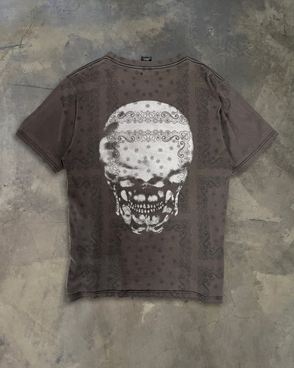 NUMBER (N)INE AW2007 "LOVE GOD MURDER" PAISLEY SKULL TEE