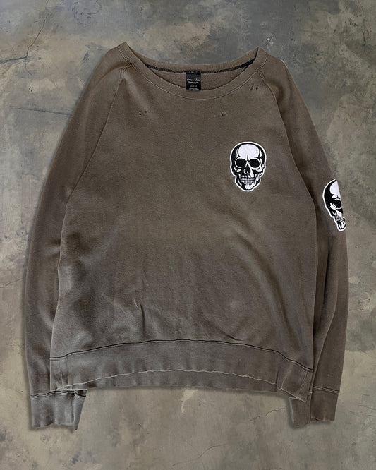 NUMBER (N)INE SS2004 “DREAM BABY DREAM” DOUBLE SKULL SWEATSHIRT