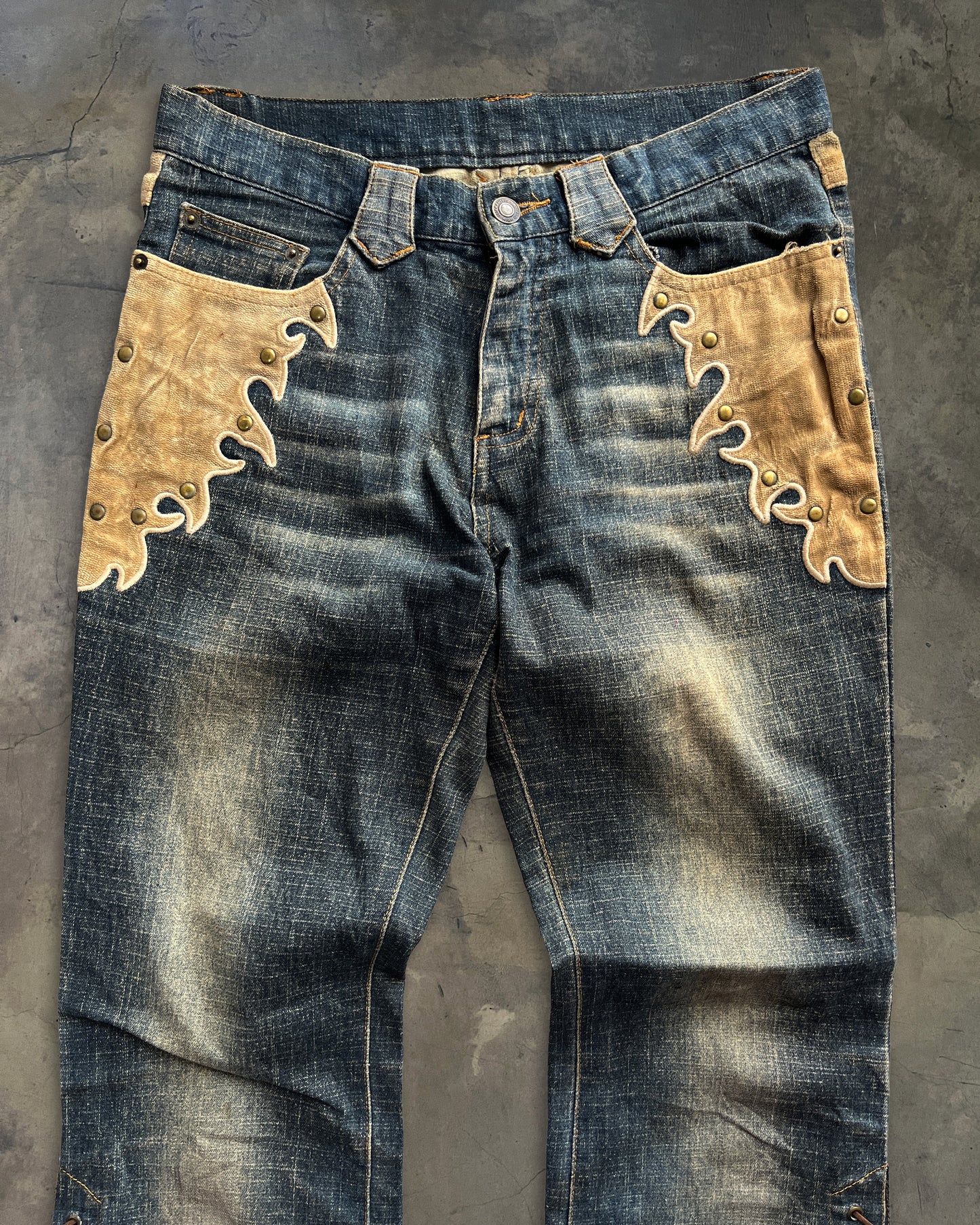 NOT TORNADO MART FLARED LACE UP DENIM ★★★