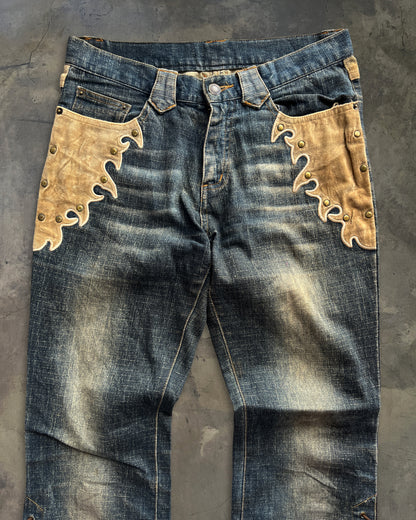 NOT TORNADO MART FLARED LACE UP DENIM ★★★