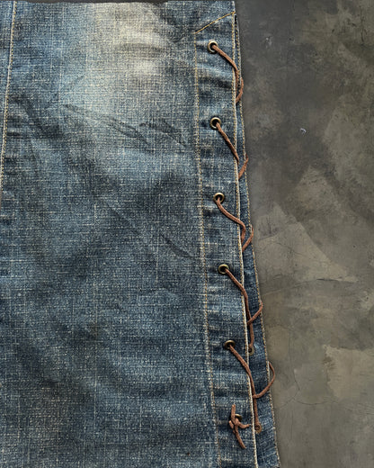 NOT TORNADO MART FLARED LACE UP DENIM ★★★