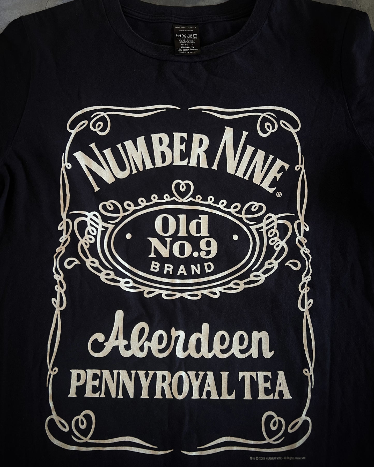 NUMBER (N)INE JACK DANIELS TEE