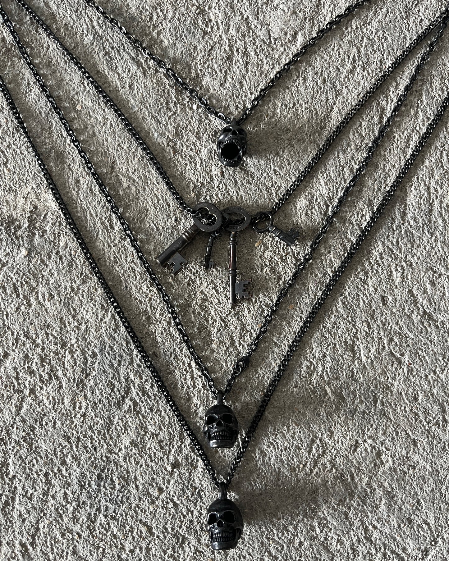 NUMBER (N)INE SS2006 "WELCOME TO THE SHADOW" 4 LAYER NECKLACE
