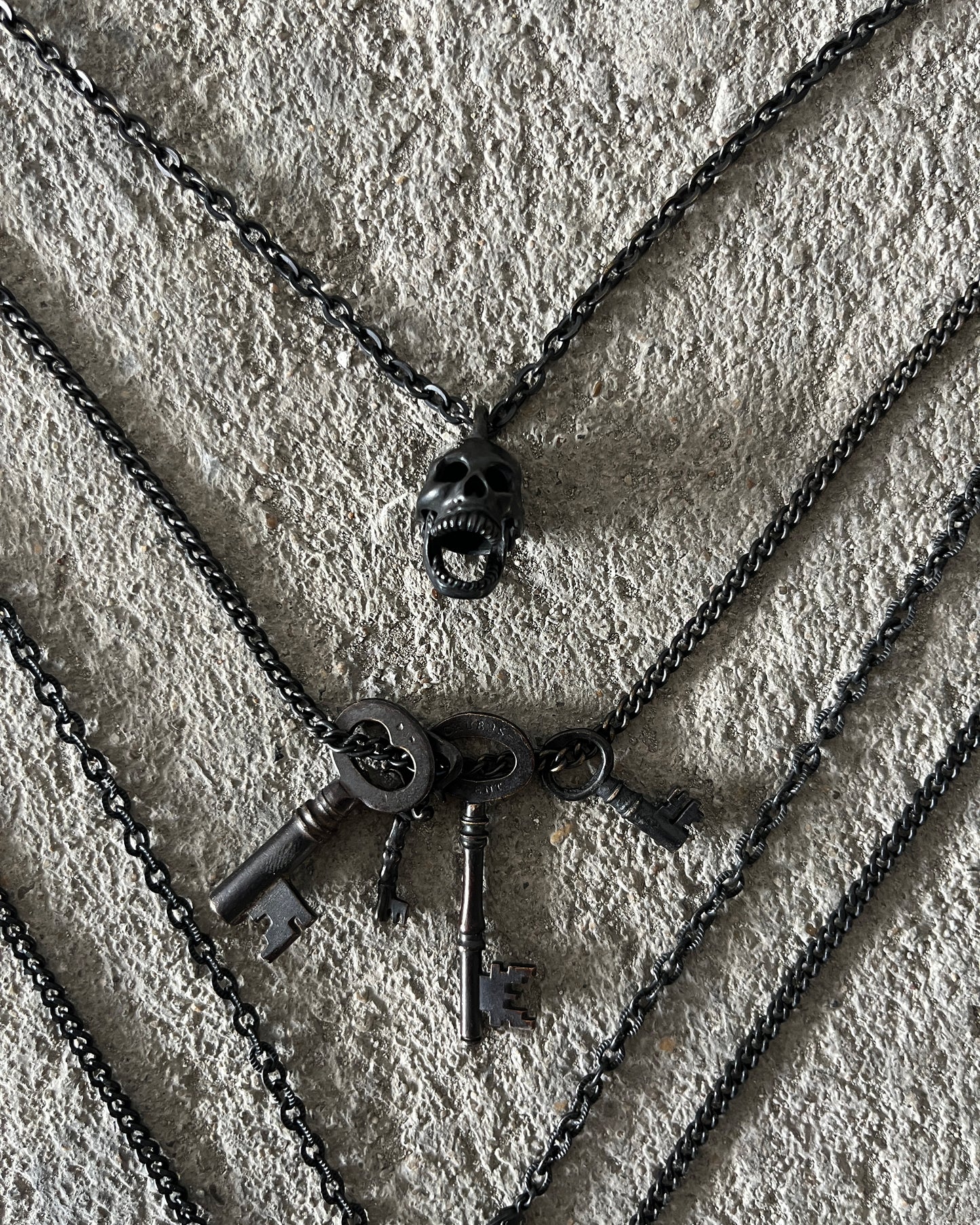 NUMBER (N)INE SS2006 "WELCOME TO THE SHADOW" 4 LAYER NECKLACE
