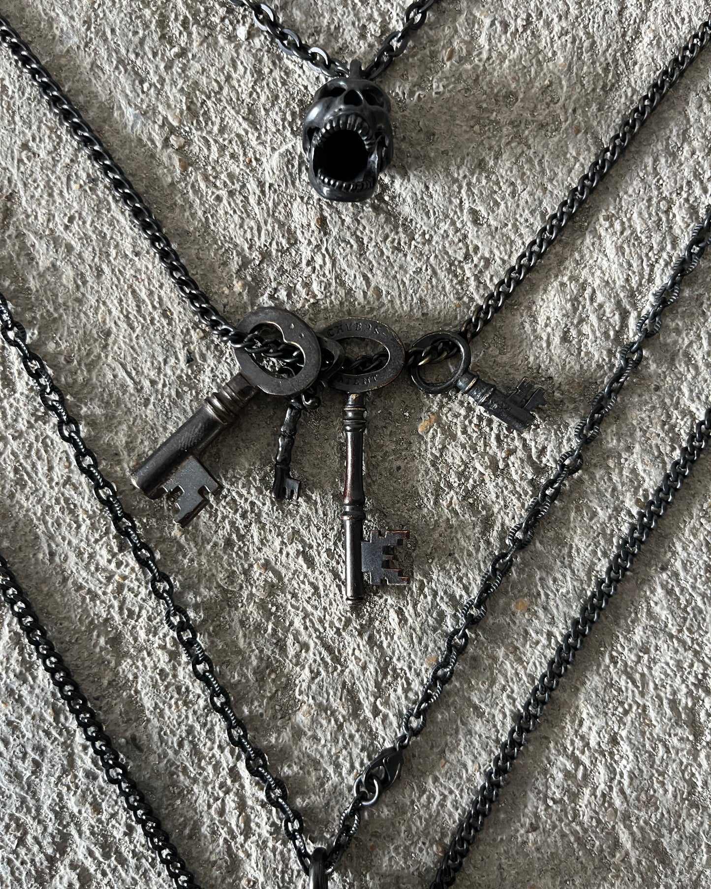 NUMBER (N)INE SS2006 "WELCOME TO THE SHADOW" 4 LAYER NECKLACE