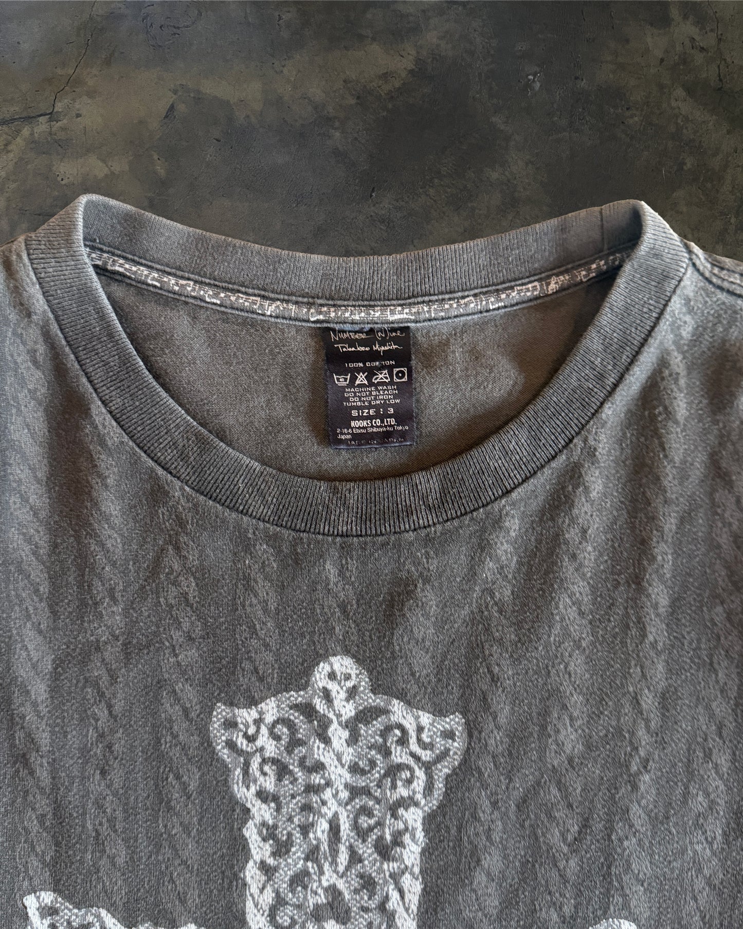 NUMBER (N)INE SS2007 GOD CROSS TEE