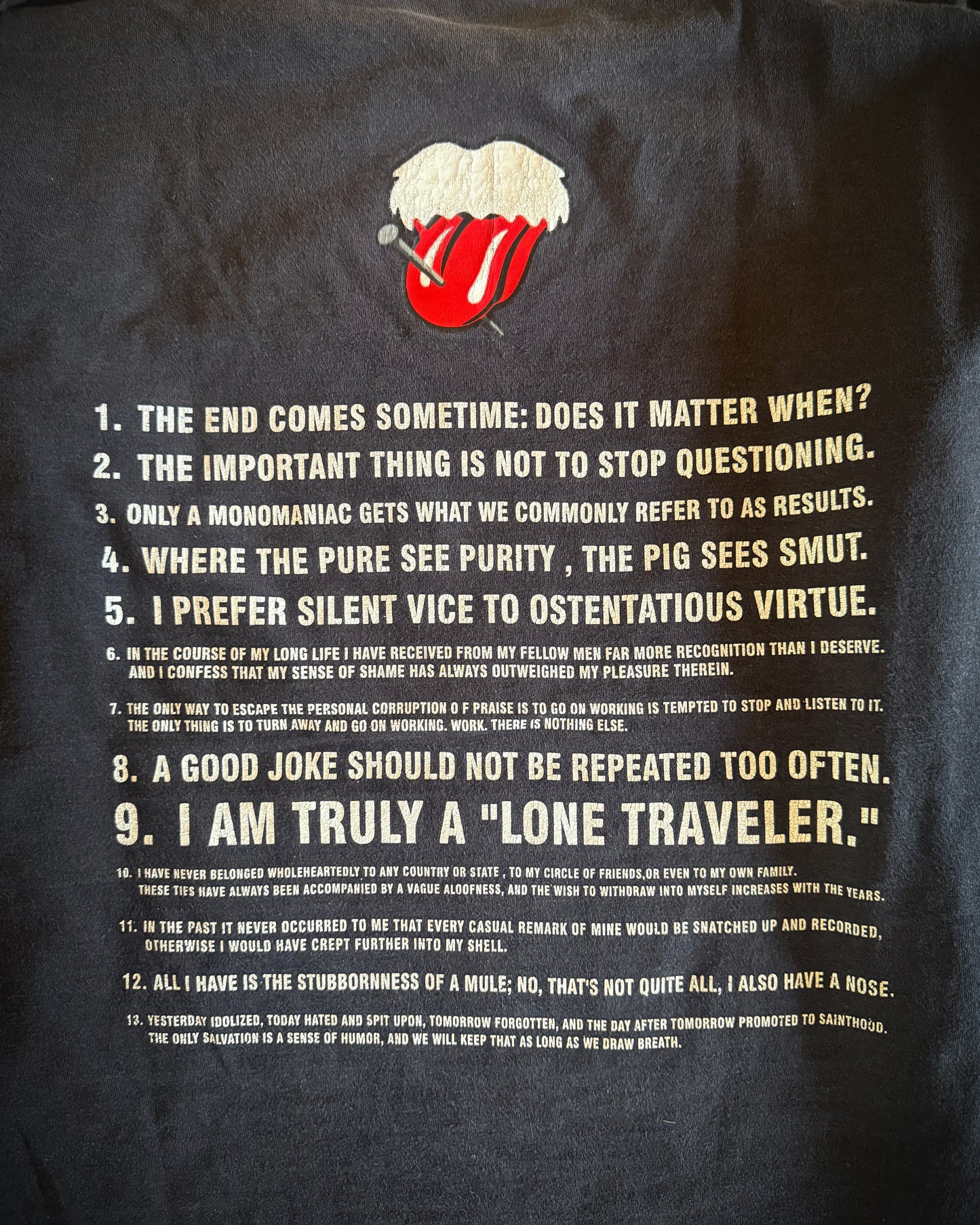 NUMBER (N)INE SS2003 "TOUCH ME IM SICK" ROLLING STONES TEE