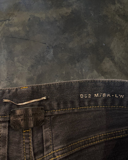 SAINT LAURENT FW2014 RUNWAY OIL STAIN JEANS