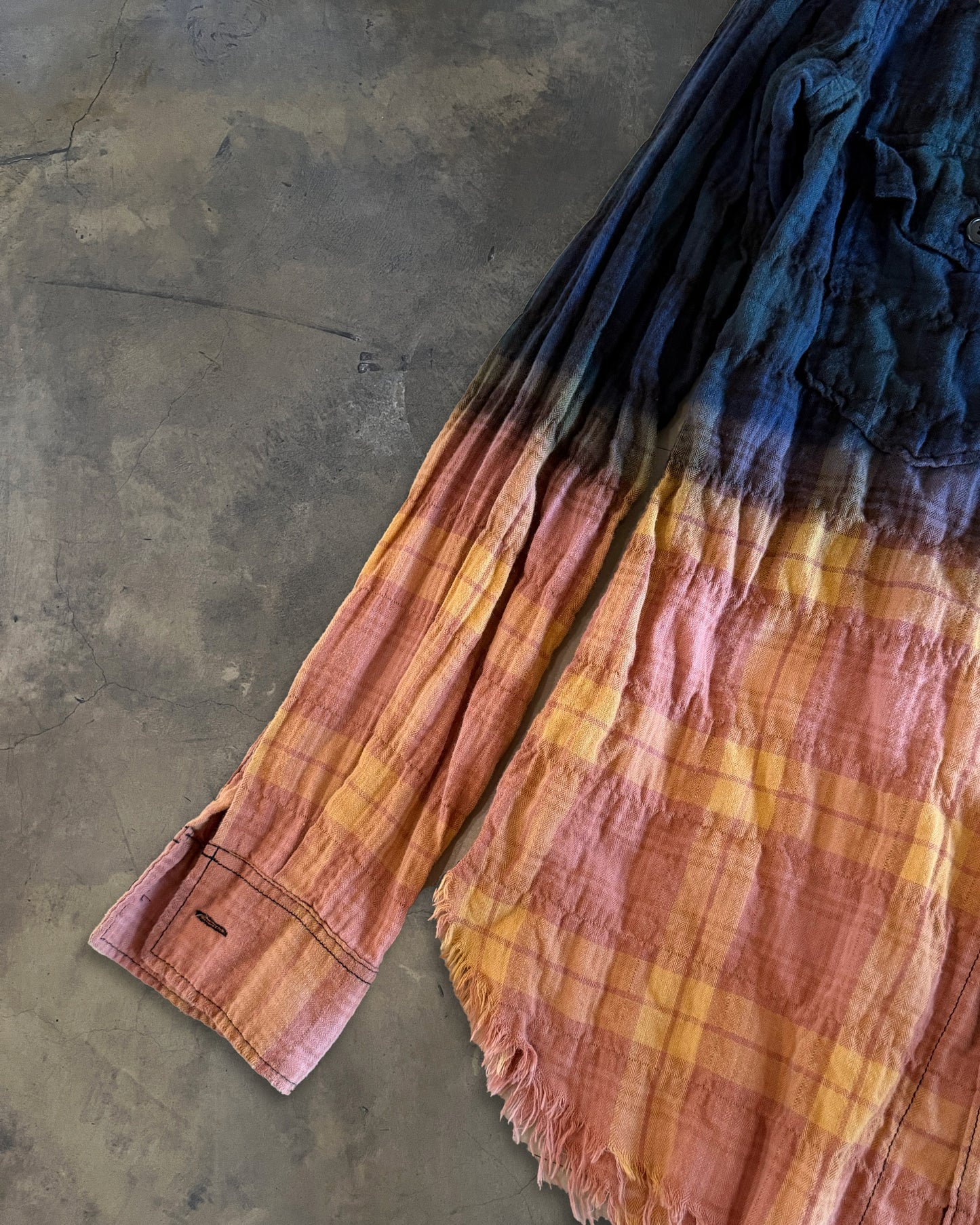SAINT LAURENT SS2016 "SURF SOUND" BLEACHED FLANNEL