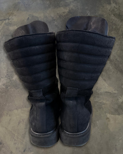 RICK OWENS FW2011 LIMO BLISTERED MOHAWK BOOTS