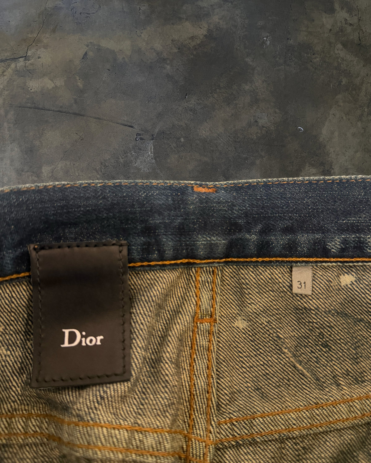 DIOR HOMME SS2007 SPIDERWEB DENIM