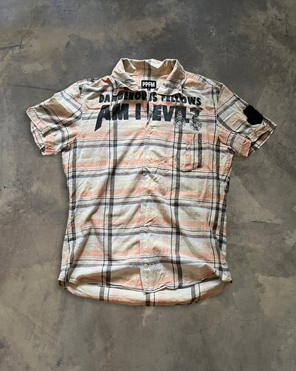 PPFM SS2006 "AM I EVIL" BUTTON UP SHIRT