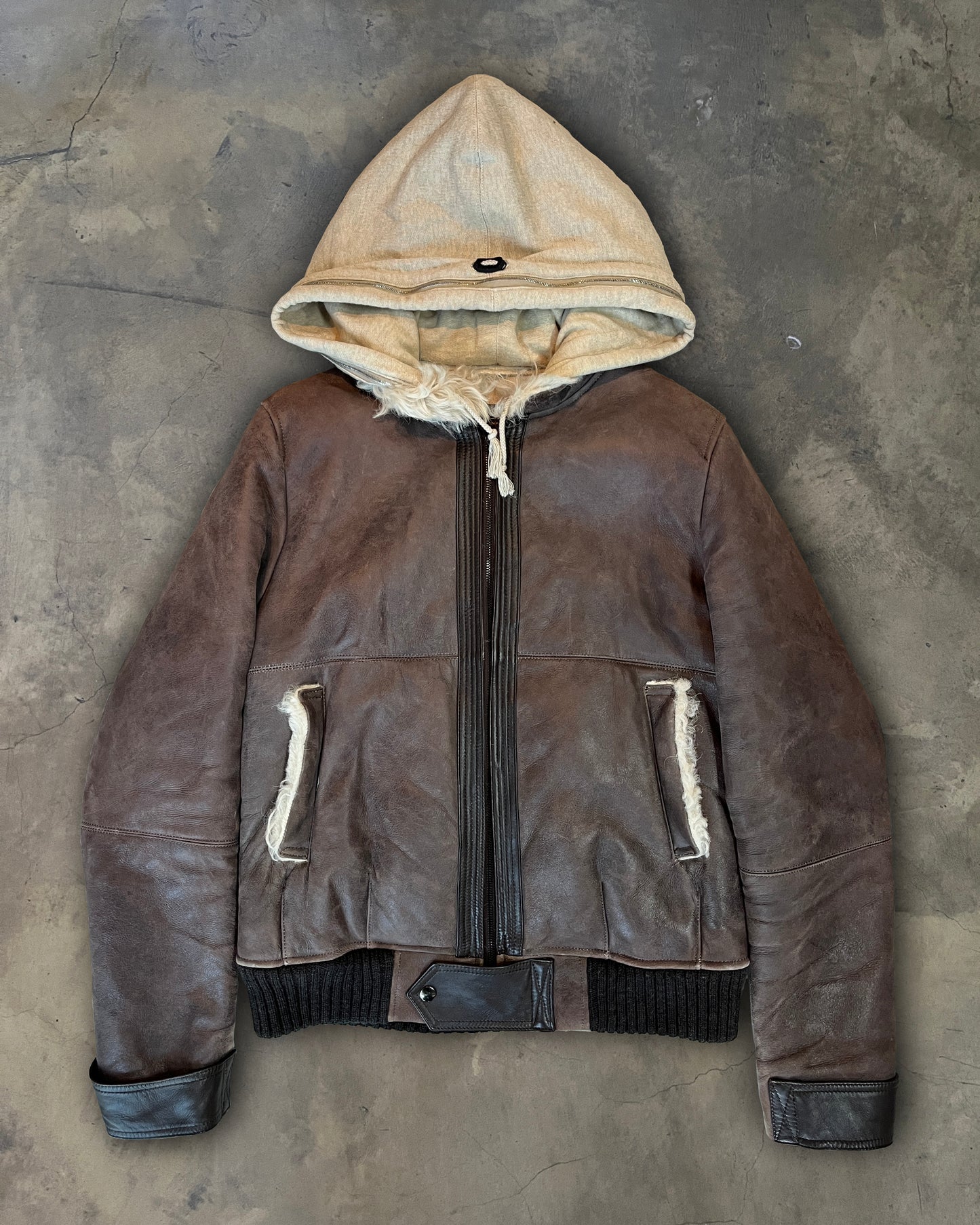 UNDERCOVER AW2005 “ARTS AND CRAFTS” SHEARLING MOUTON JACKET