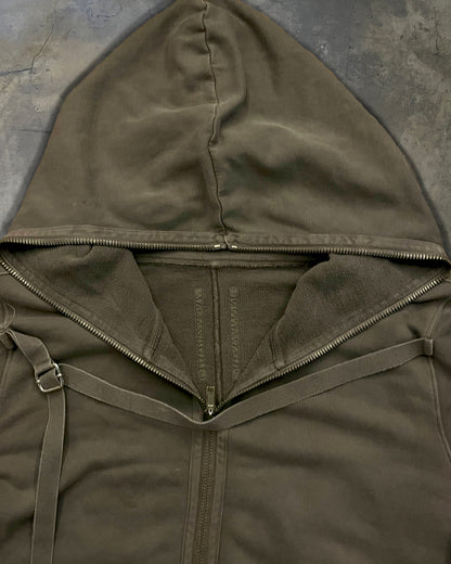 RICK OWENS DRKSHDW AW2008 “STAG” GIMP HOODIE.