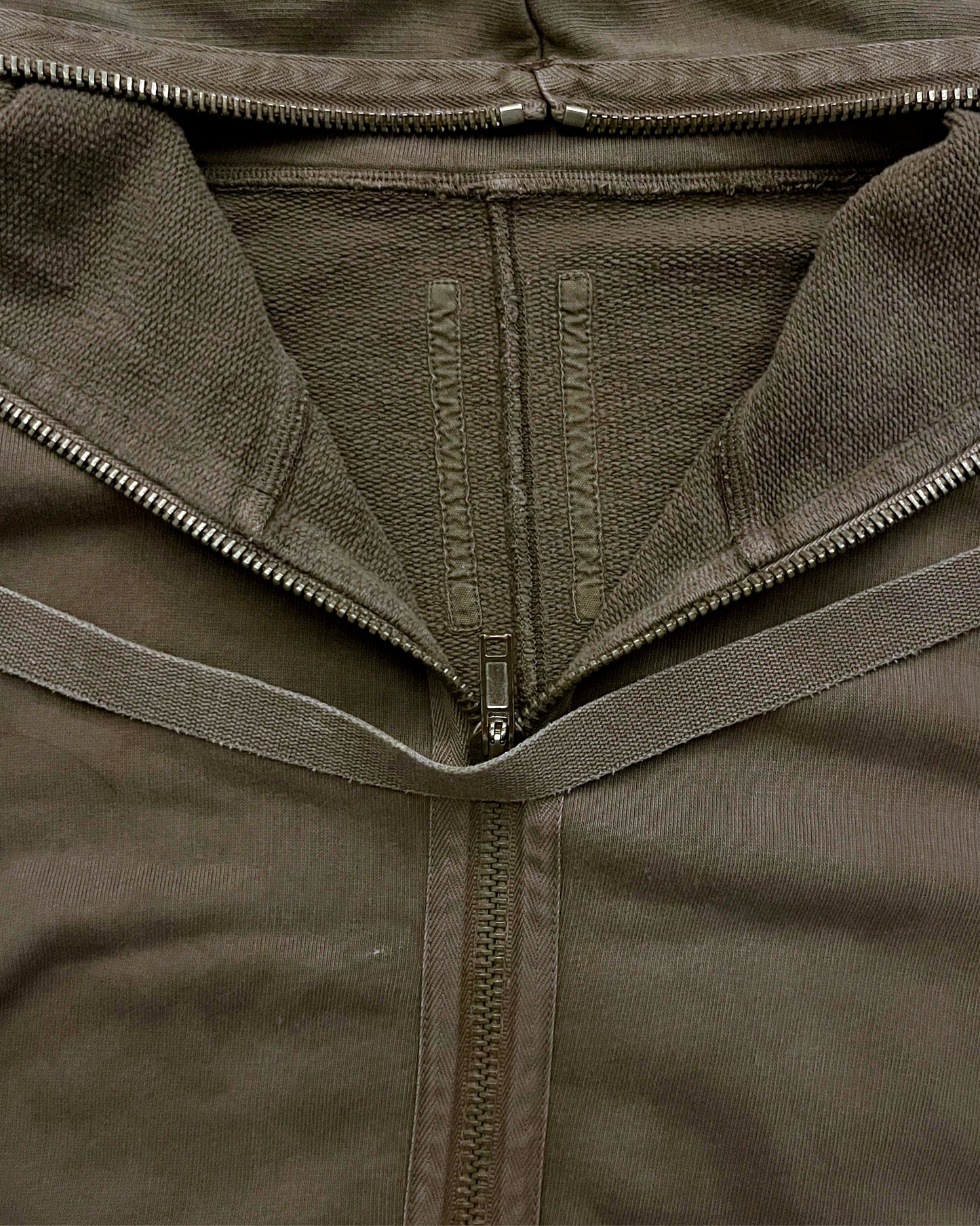 RICK OWENS DRKSHDW AW2008 “STAG” GIMP HOODIE.