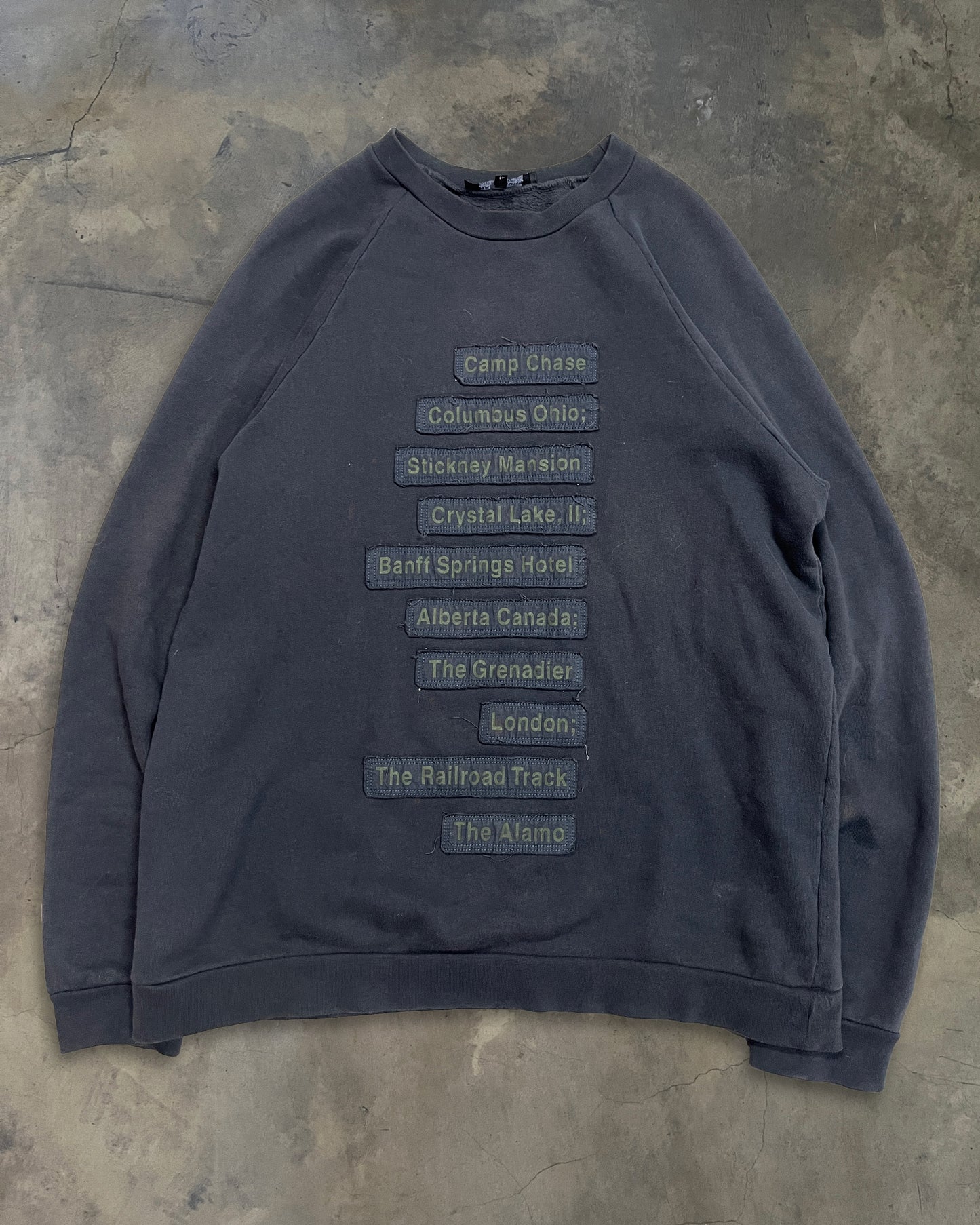 RAF SIMONS AW2005 "HISTORY OF MY WORLD" SWEATSHIRT