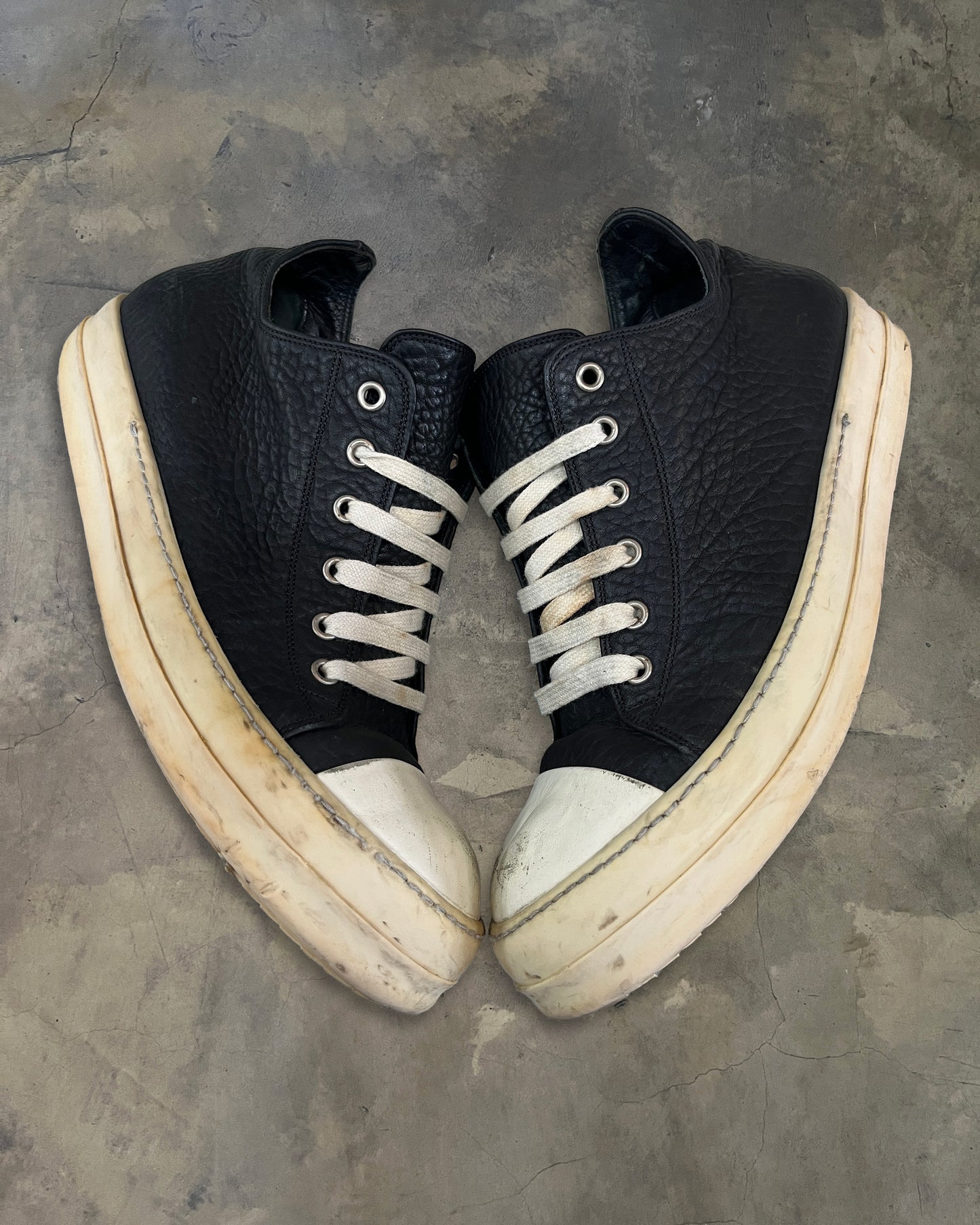 RICK OWENS SS2015 "FAUN" TUMBLE LEATHER RAMONES 43