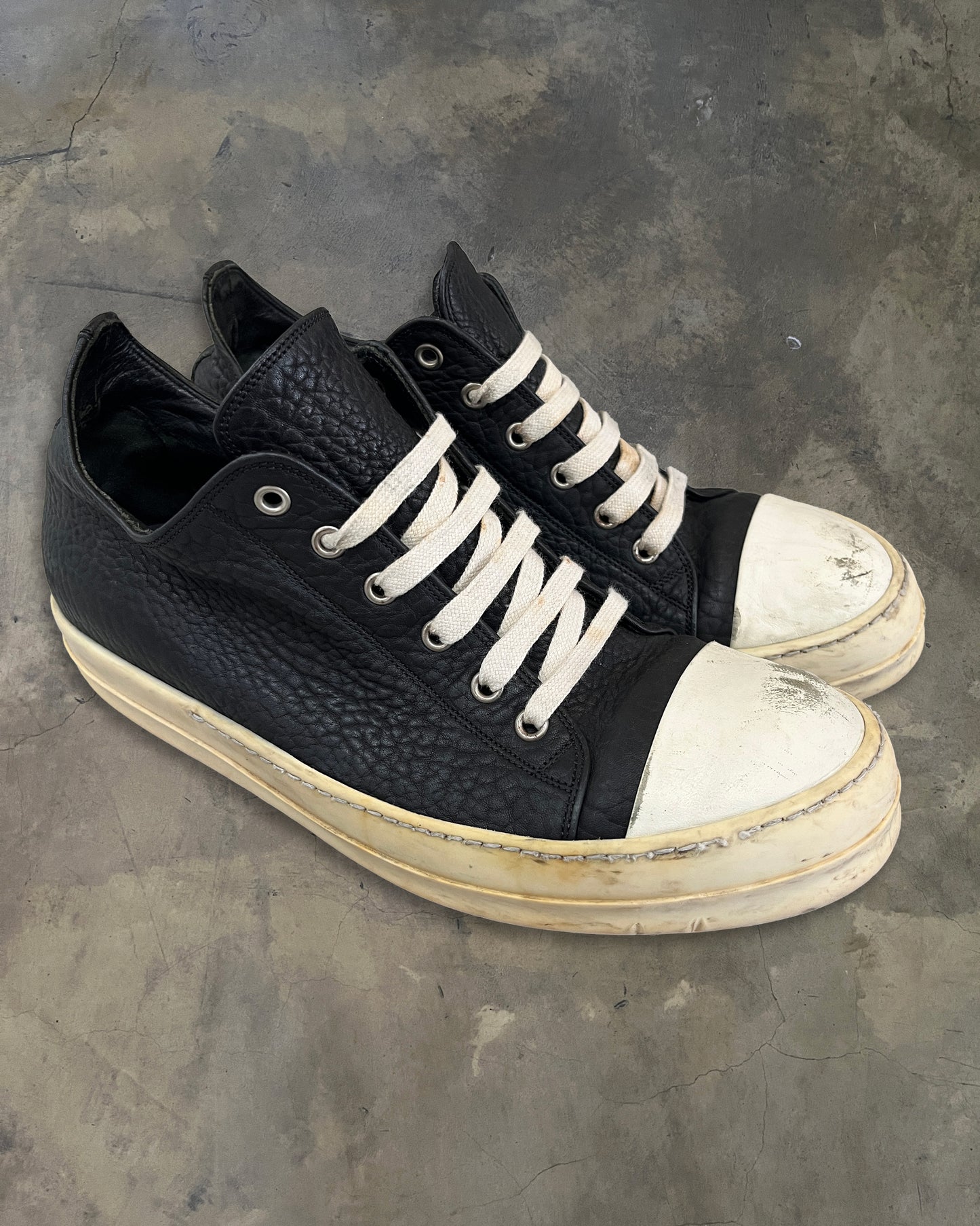 RICK OWENS SS2015 "FAUN" TUMBLE LEATHER RAMONES 43