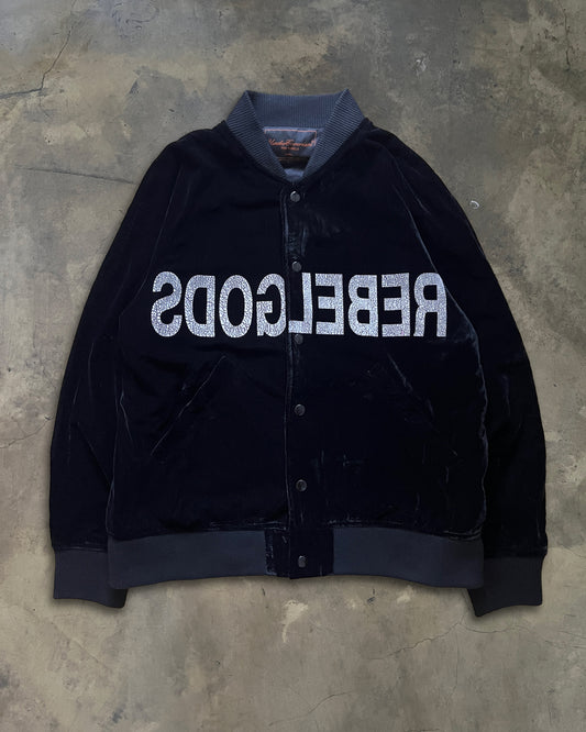 UNDERCOVER AW2002 "WITCHES CELL DIVISION" REBELGODS VELVET BOMBER