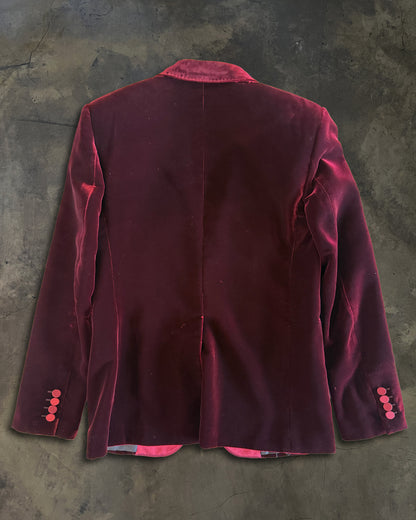 SAINT LAURENT FW2014 RUNWAY VELOUR SMOKING JACKET