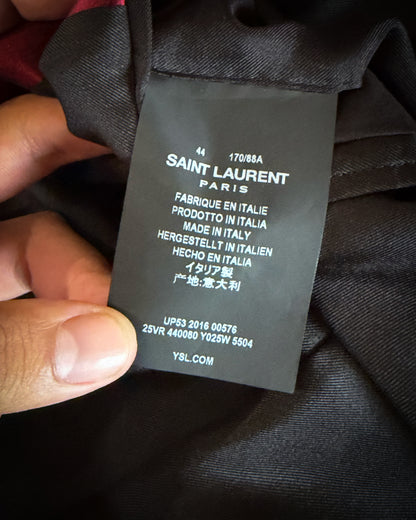 SAINT LAURENT FW2014 RUNWAY VELOUR SMOKING JACKET