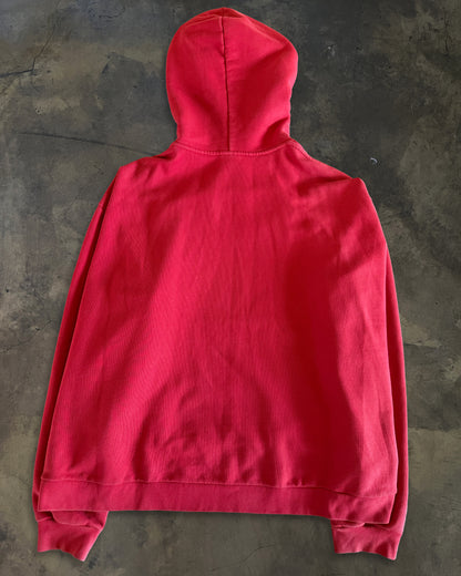 VETEMENTS AW2016 KOREA EXCLUSIVE HEAVY METAL RED HOODIE