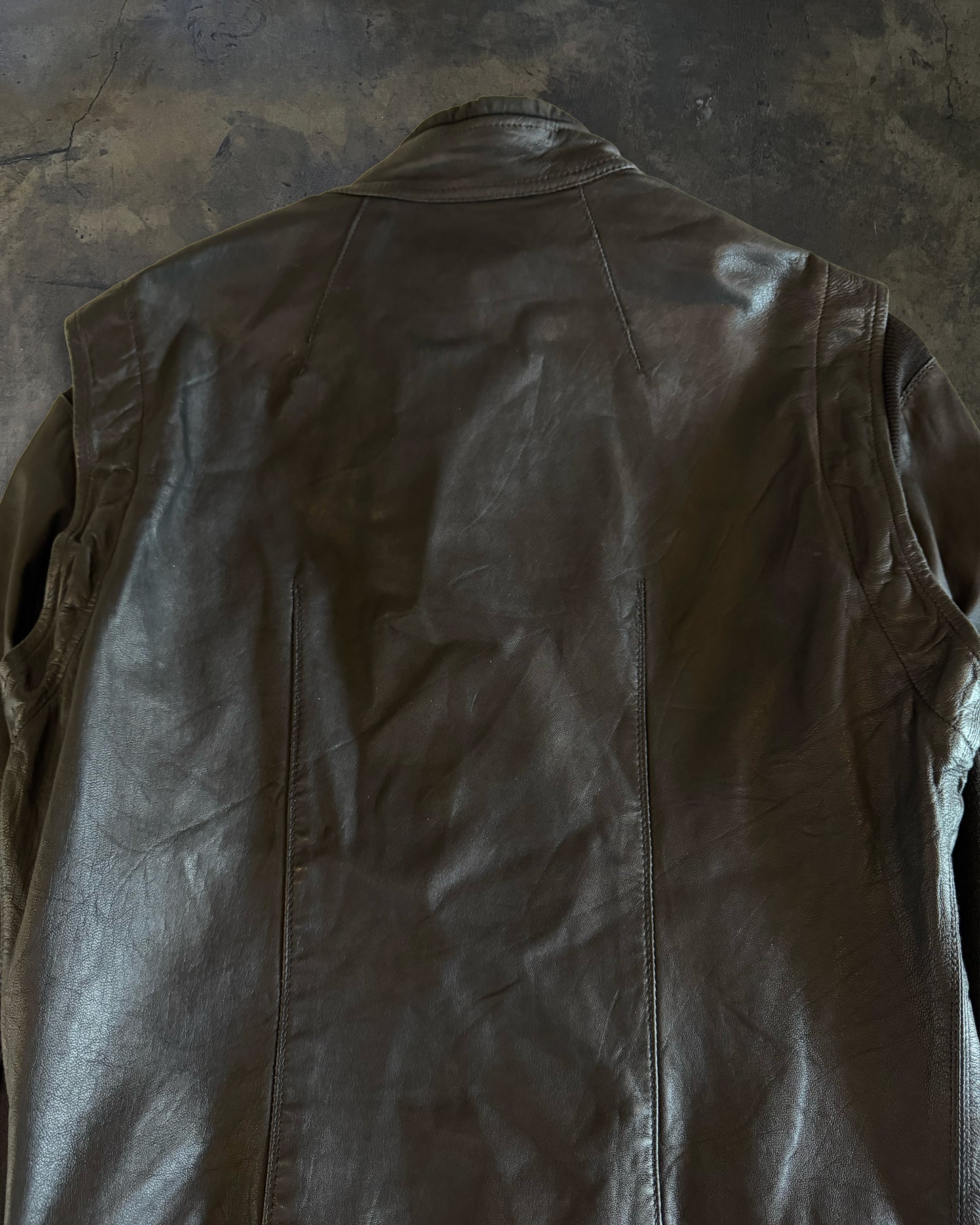 RICK OWENS SS2008 CREATCH LEATHER PILOT JACKET