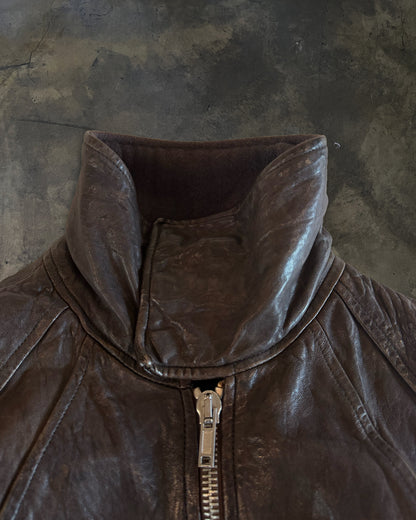 RICK OWENS SS2008 "CREATCH" HAMMERED LAMB INTARSIA JACKET