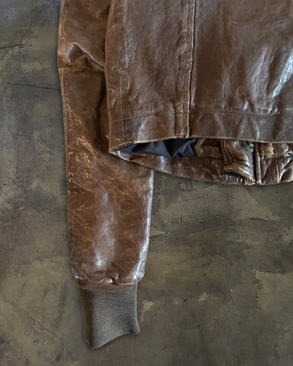 RICK OWENS SS2008 "CREATCH" HAMMERED LAMB INTARSIA JACKET