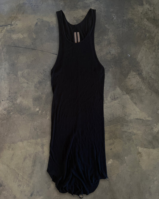 RICK OWENS SS2015 "FAUN" BLACK RIBBED TANK