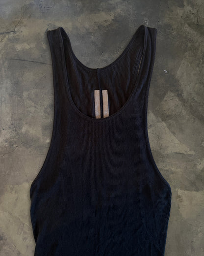 RICK OWENS SS2015 "FAUN" BLACK RIBBED TANK