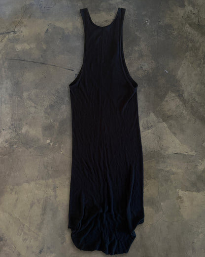RICK OWENS SS2015 "FAUN" BLACK RIBBED TANK