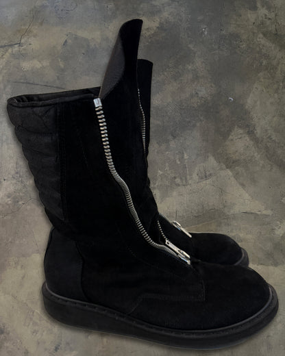 RICK OWENS FW2011 LIMO BLISTERED MOHAWK BOOTS