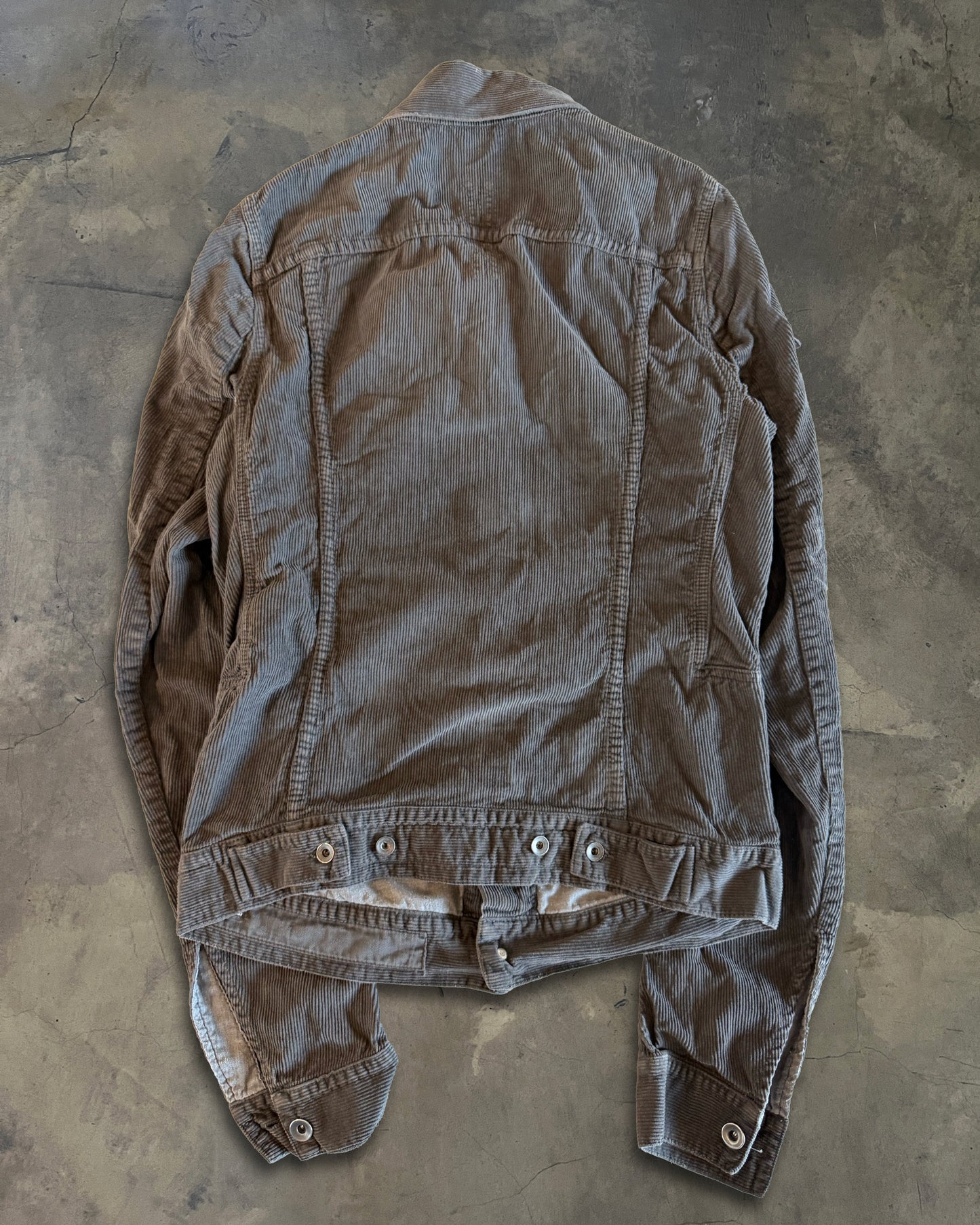 RICK OWENS FW2007 CORDUROY TRUCKER JACKET