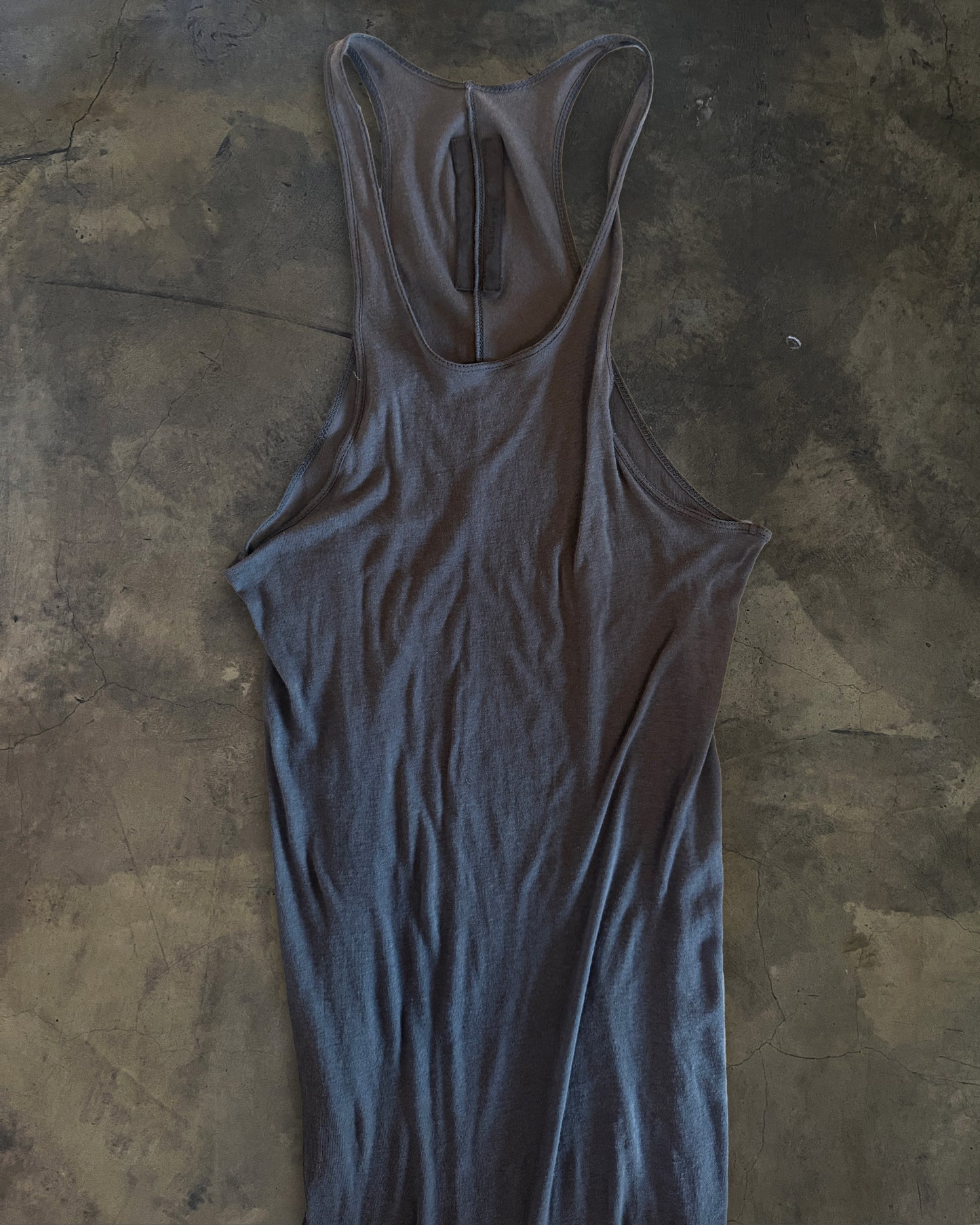 RICK OWENS SS2010 "RELEASE" COTTON JERSEY TANK DRESS