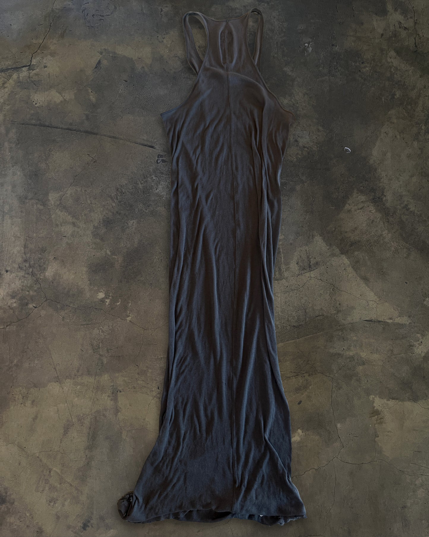 RICK OWENS SS2010 "RELEASE" COTTON JERSEY TANK DRESS