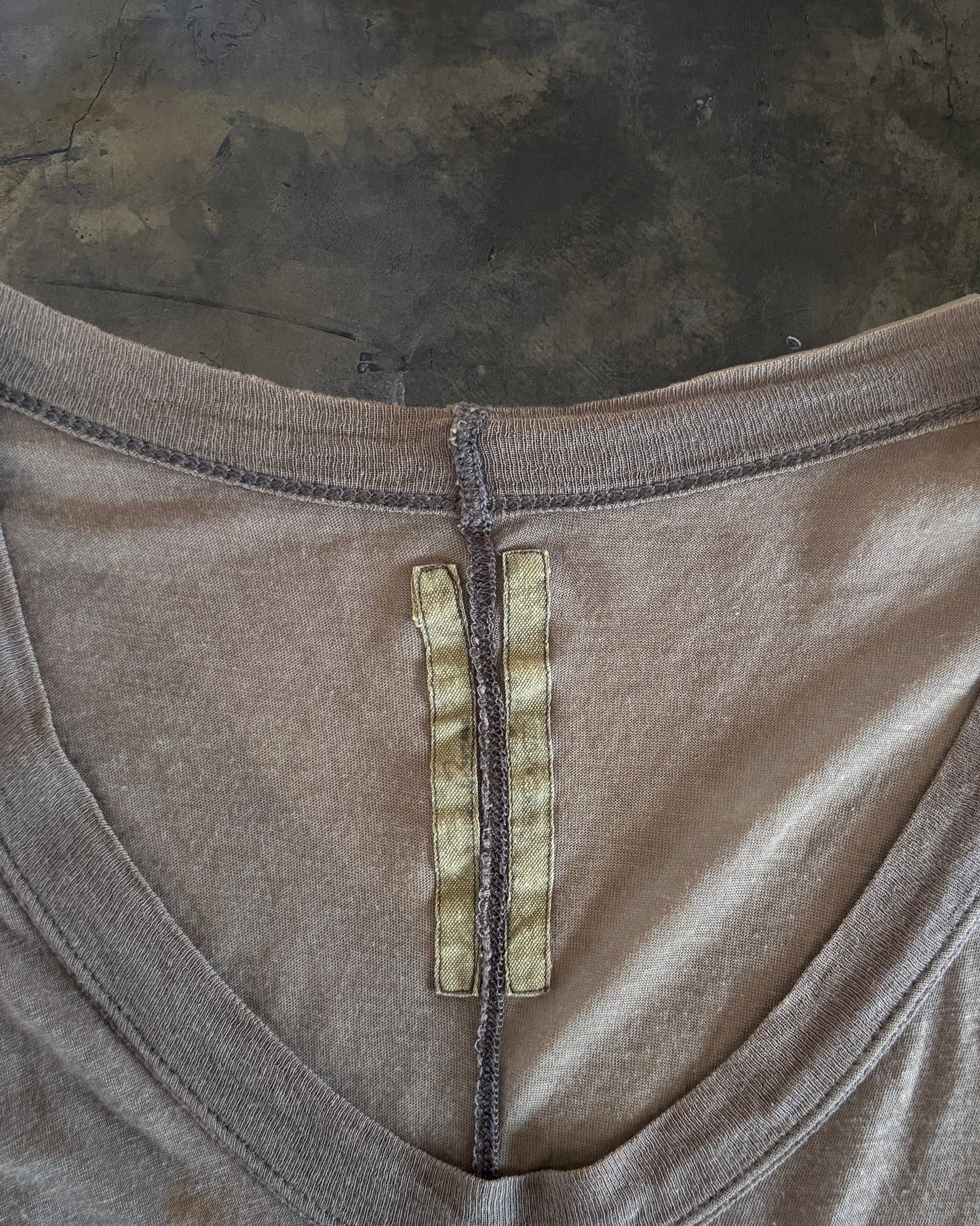 RICK OWENS SS2007 "DRAKE" V NECK TEE