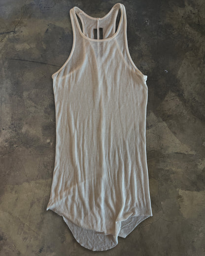 RICK OWENS FW2015 "SPHINX" MILK RIBBED TANK