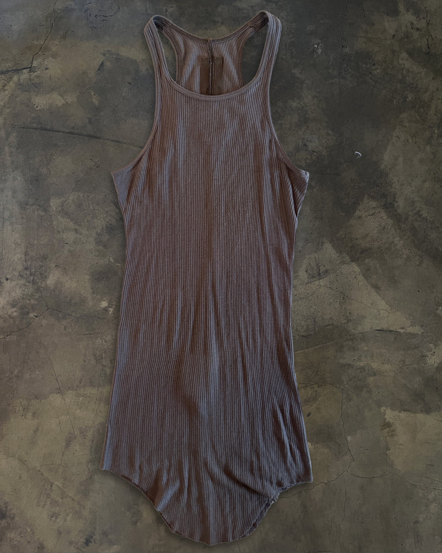 RICK OWENS SS2008 "STRUTTER" DUST RIBBED TANK