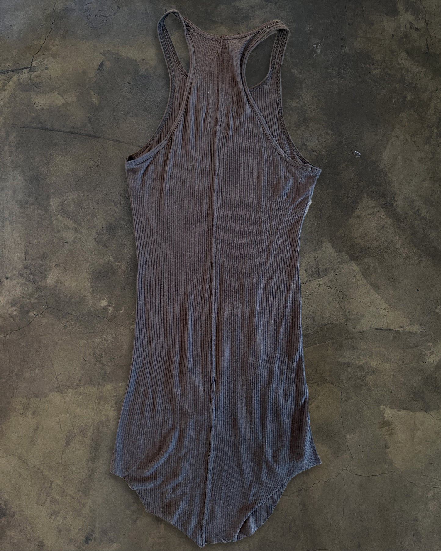 RICK OWENS SS2008 "STRUTTER" DUST RIBBED TANK