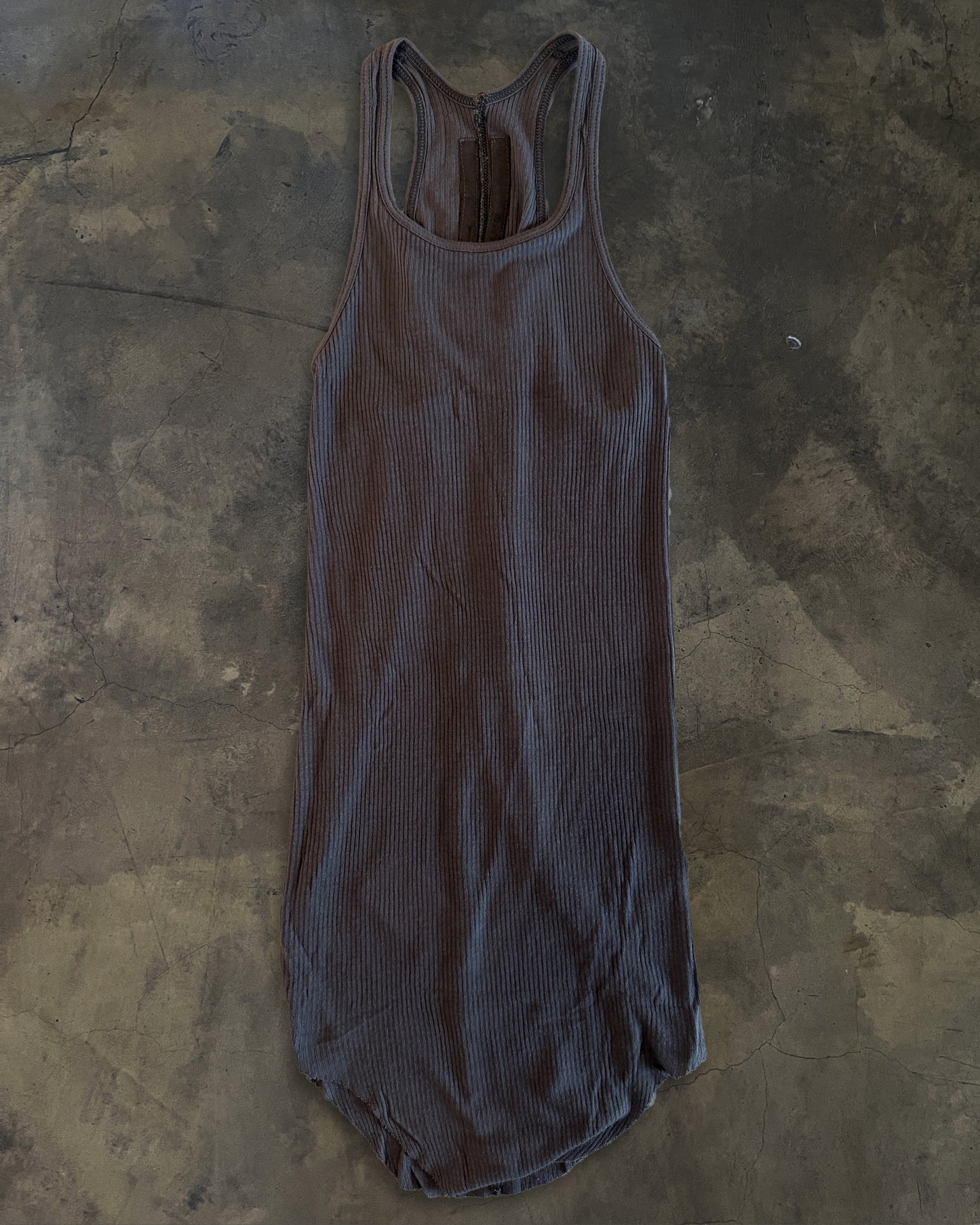 RICK OWENS SS2008 "STRUTTER" DUST RIBBED TANK