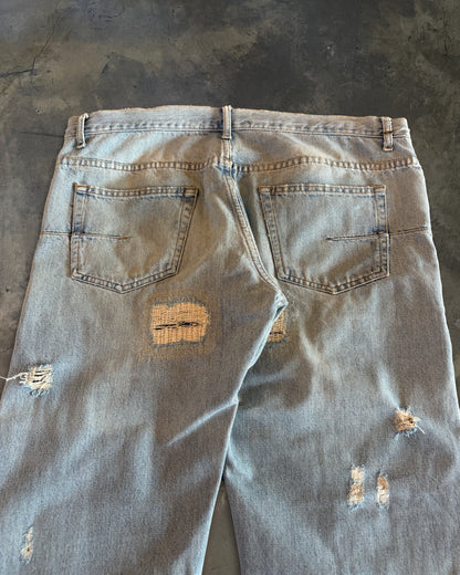 DIOR HOMME SS2006 CRASH DENIM JEANS