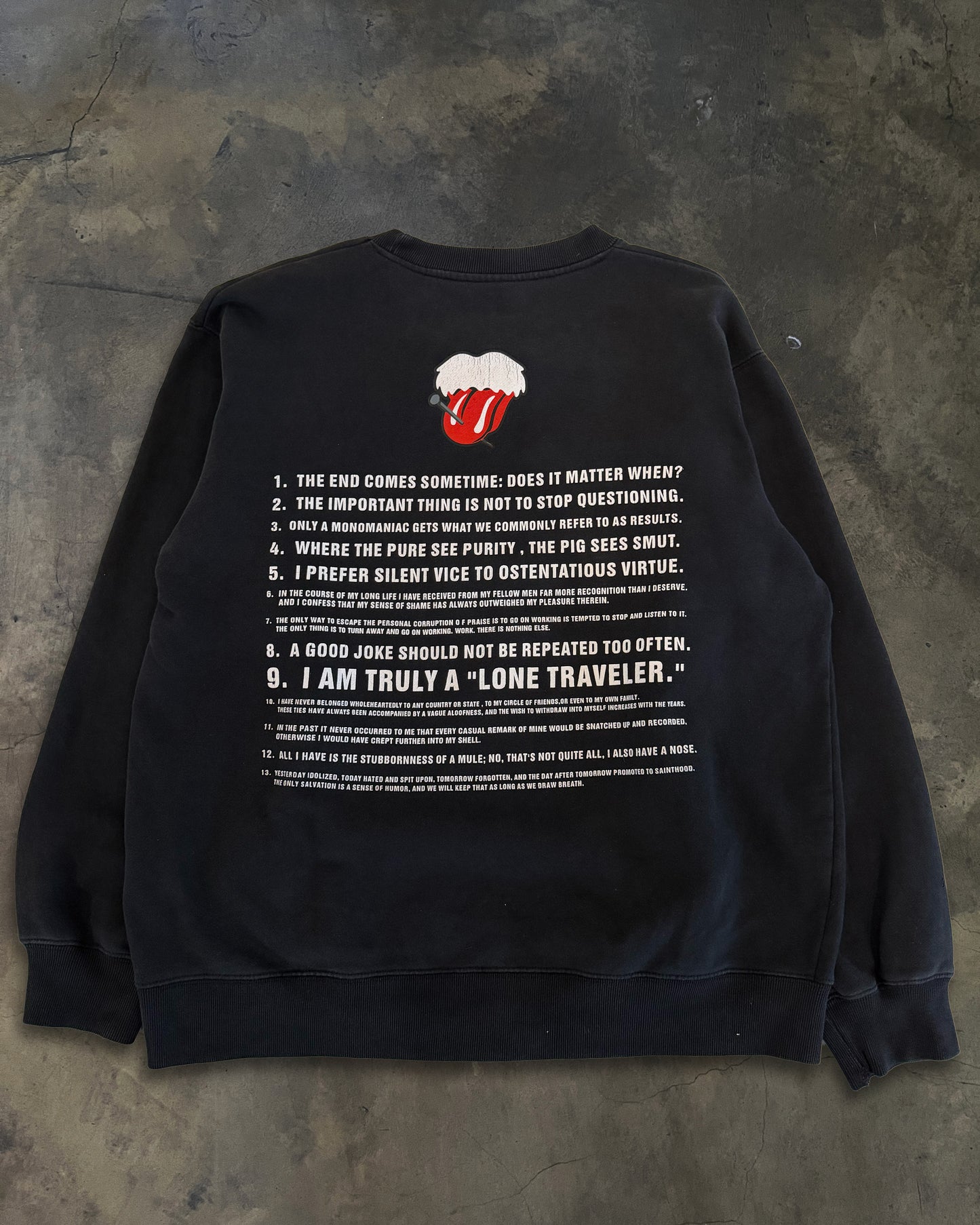NUMBER (N)INE SS2003 "TOUCH ME IM SICK" ROLLING STONES SWEATER
