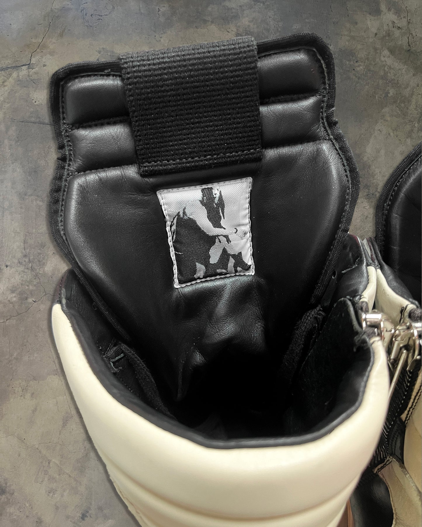 RICK OWENS FW2016 "MASTODON" HIGH TONGUE GEOBASKET