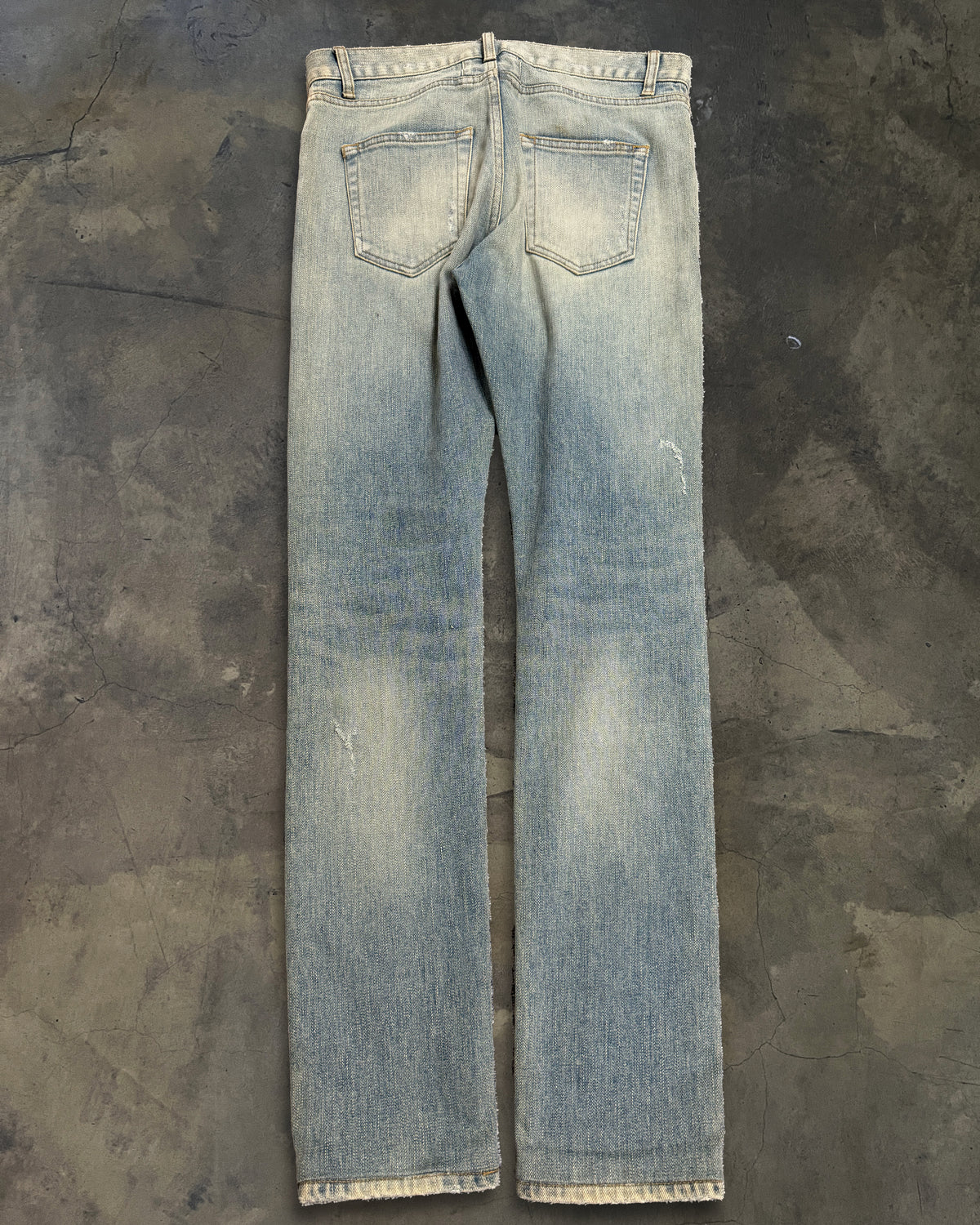 SAINT LAURENT SS2016 SAND WASH CRASH DENIM