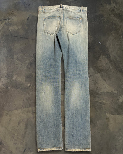 SAINT LAURENT SS2016 SAND WASH CRASH DENIM