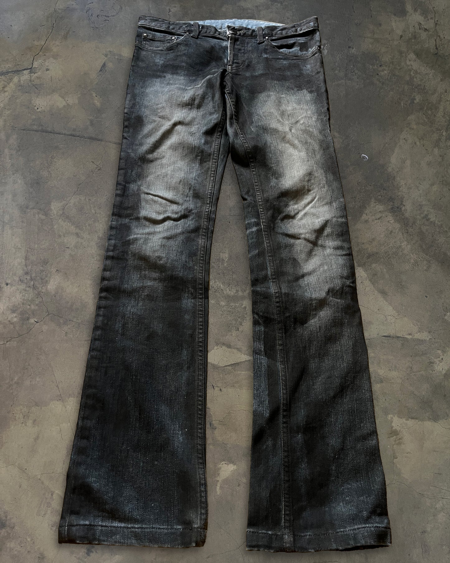 SHELLAC BLACK WAXED DENIM