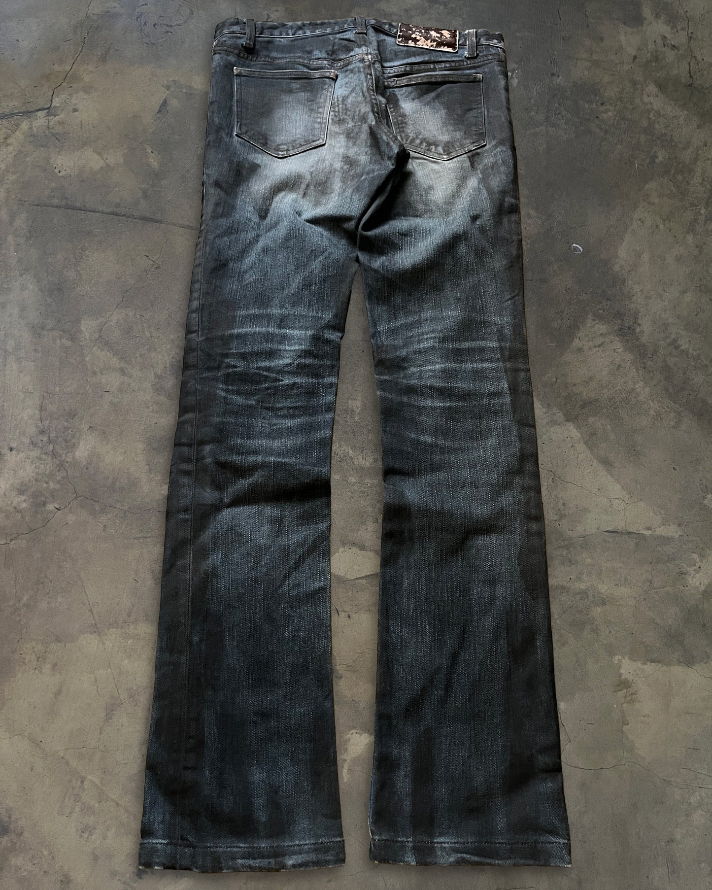 SHELLAC BLACK WAXED DENIM