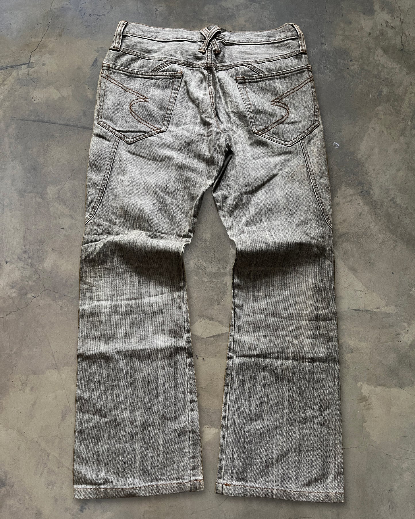 SEMANTIC DESIGN WASHED SNAKESKIN DENIM ★★★